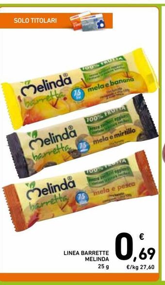 Spazio Conad Linea barrette melinda 25 g offerta