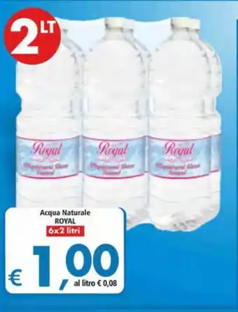 Alter Discount Royal Acqua Naturale 6x2 litri offerta