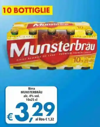 Alter Discount Munsterbräu Birra 10x25 cl offerta
