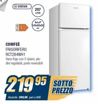 Comfeè Frigorifero RCT284WH1