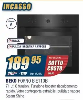 Sinergy Beko Forno BIE110B offerta