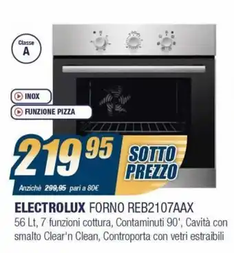 Sinergy Electrolux Forno REB2107AAX offerta