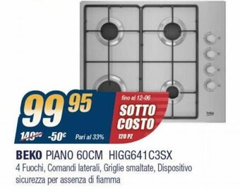 Sinergy Beko Piano 60CM HIGG641C3SX offerta