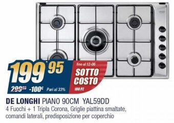 Sinergy De Longhi Piano 90CM YAL59DD offerta