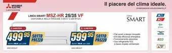 Sinergy Mitsubishi Electric Climatizzazione Linea Smart MSZ-HR 25/35 VF offerta