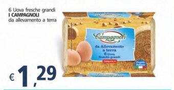 Alter Discount I Campagnoli 6 Uova fresche grandi da allevamento a terra offerta