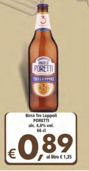 Poretti Birra Tre Luppoli 66 cl