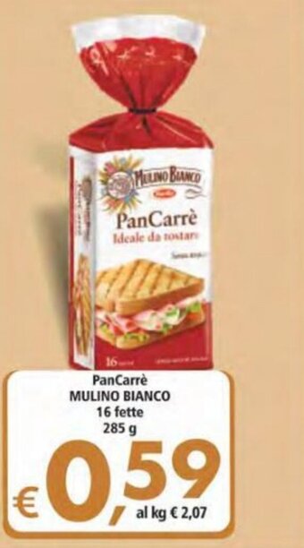 Alter Discount Mulino Bianco PanCarrè 16 fette 285 g offerta