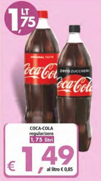 Coca-Cola regular/zero 1,75 litri