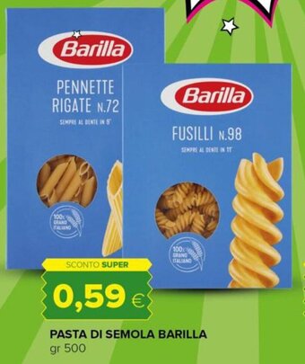 Tigre Barilla Pasta Di Semola gr 500 offerta