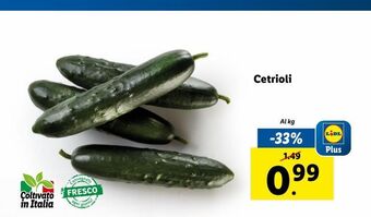 Lidl Cetrioli al kg offerta