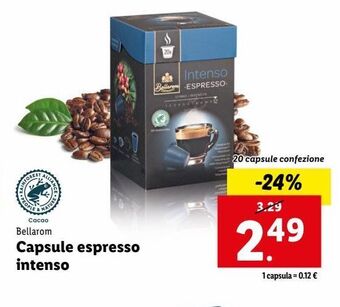 Lidl Bellarom capsule di espresso intenso 20 capsule conf. offerta