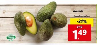 Lidl Avocado 3 pezzi conf. offerta