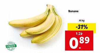 Lidl Banane al kg offerta