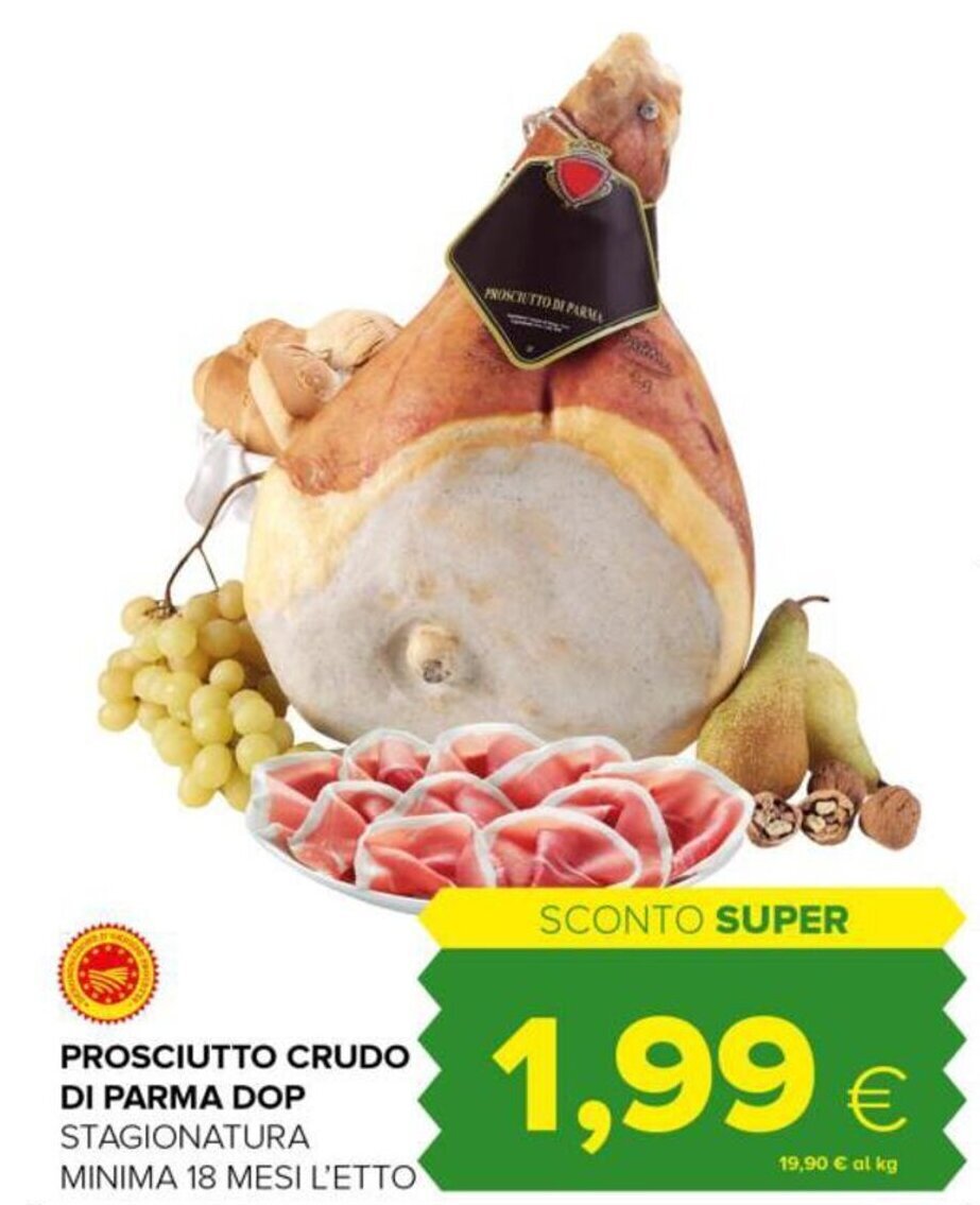 Prosciutto Crudo Di Parma DOP Stagionatura Minima 18 Mesi offerta di Tigre