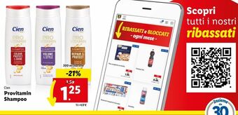 Lidl Provitamin shampoo cien 300ml offerta