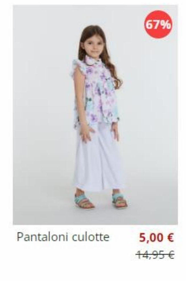 Pantaloni bambina offerta di Piazza Italia