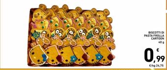 Spazio Conad Biscotti di pasta frolla cartoon offerta