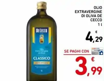Spazio Conad De Cecco Olio Extra Vergine di Oliva 1 l offerta