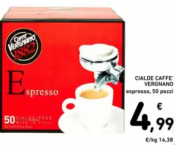 Spazio Conad Vergnano cialde caffè espresso, 50 pezzi offerta
