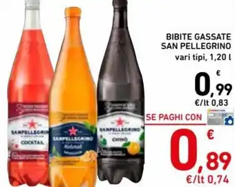 Spazio Conad Sanpellegrino bibite gassate 1,20 l offerta