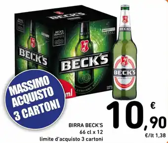 Spazio Conad Beck's Birra 66 cl x 12 offerta