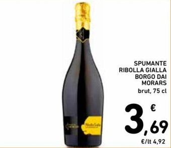Spazio Conad Spumante Ribolla Gialla Borgo Dai Morars 75 cl offerta