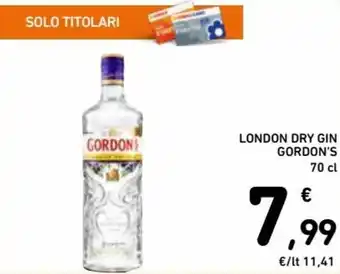 Gordon's London Dry gin 70 cl