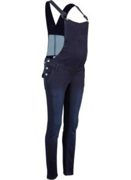 Salopette di jeans prémaman felpata offerta di Bonprix