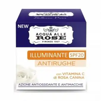 PiùMe Acqua alle rose crema antirughe illuminante spf20 con vitamina c 50 ml offerta