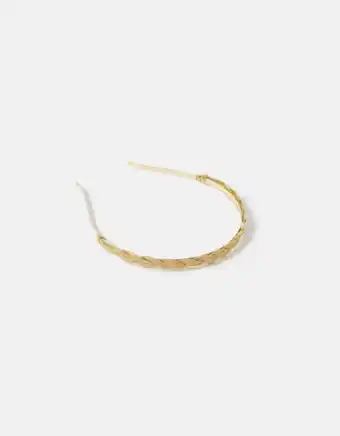 Gold plaited alice band