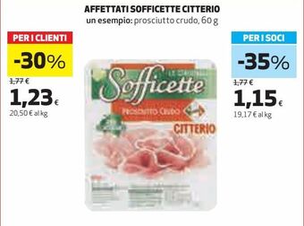 Coop Affettati sofficette citterio offerta