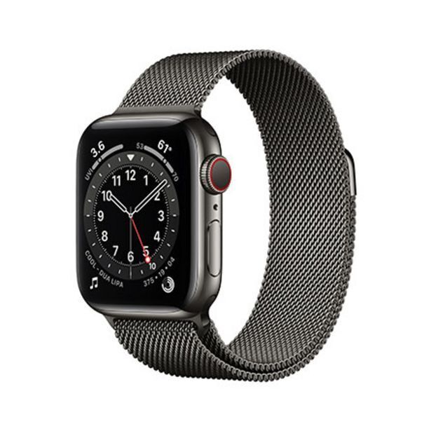 Apple watch series 6 gps + cellular 40mm acciaio grafite con cinturino loop  in maglia milanese grafite offerta di Juice