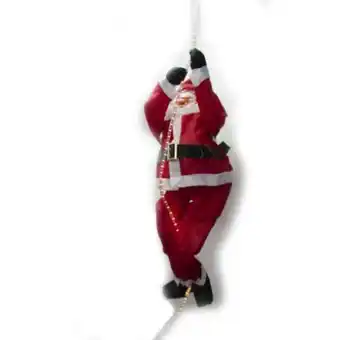 Babbo natale con tubo di luci 120 cm