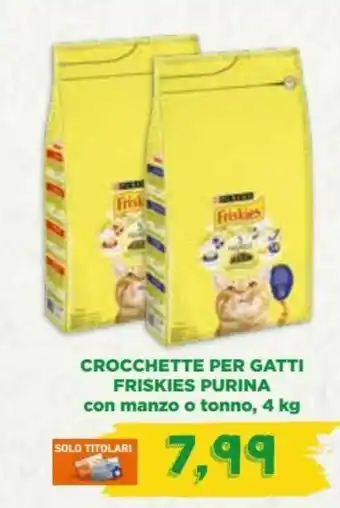 Spazio Conad Purina Friskies Crocchette per Gatti 4 kg offerta