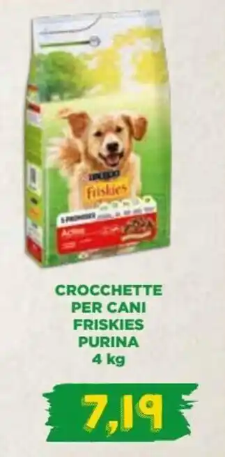Spazio Conad Purina Friskies Crocchette per Cani 4 kg offerta