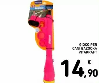 Spazio Conad Vitakraft Gioco per cani bazooka offerta