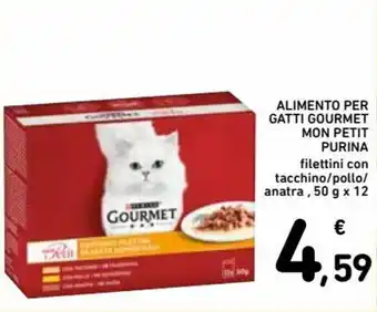 Spazio Conad Purina Gourmet Mon Petit Alimento per gatti 50 g x 12 offerta