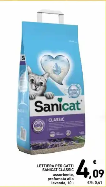 Spazio Conad Sanicat Classic Lettiera per gatti 10 l offerta