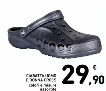 Spazio Conad Crocs Ciabatta Uomo e Donna offerta