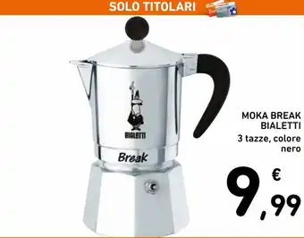 Spazio Conad Bialetti Moka Break 3 tazze offerta
