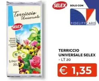 Mercatò Big Selex Terriccio Universale 20 lt offerta