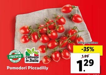 Lidl Pomodori Piccadilly offerta