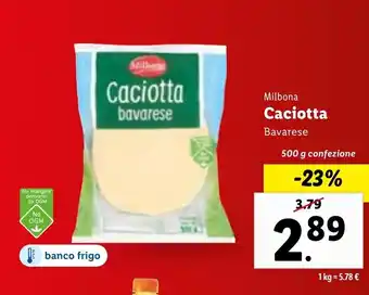 Lidl Milbona Caciotta 500 g offerta