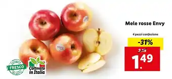 Lidl Mele rosse Envy 4 pezzi offerta
