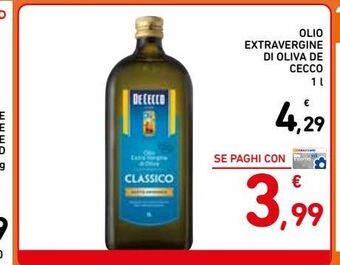 Spazio Conad Olio extra vergine di oliva de cecco offerta