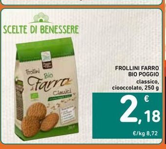 Spazio Conad Frollini farro bio poggio offerta