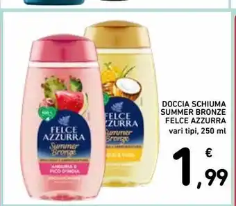 Doccia schiuma summer bronze felce azzurra