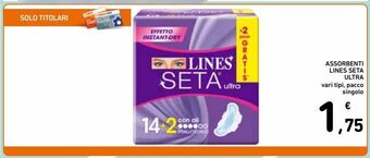 Spazio Conad Assorbenti lines seta ultra offerta
