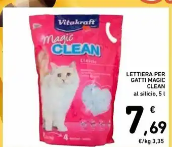Lettiera per gatti magic clean